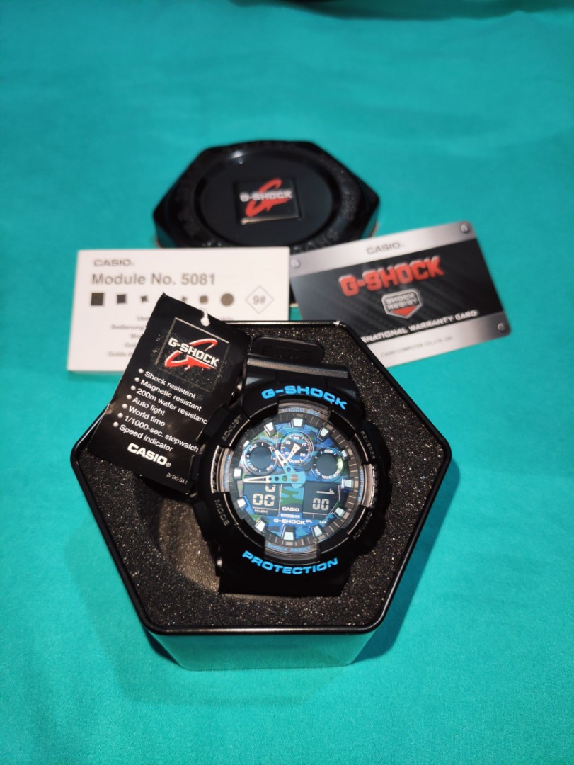 Casio G-Shock Analog Digital GA-100CB-1A Mens Watch - DownUnderWatches