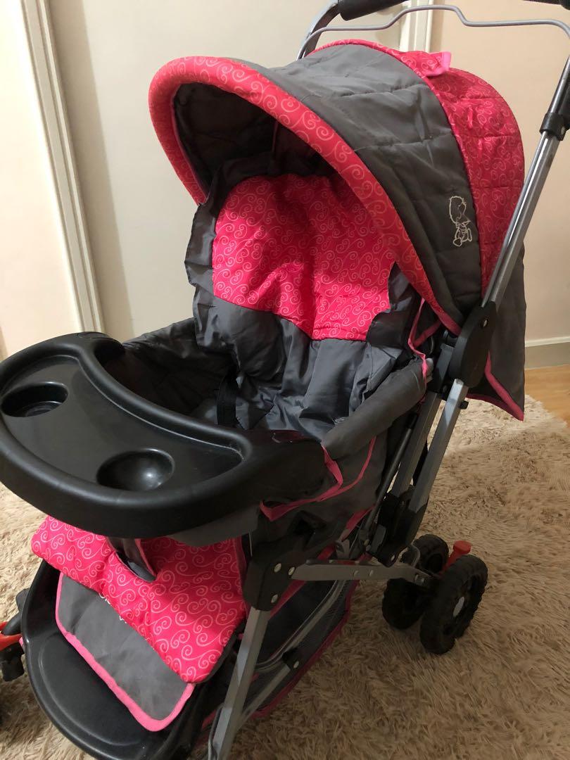 How to fold on sale giant carrier stroller