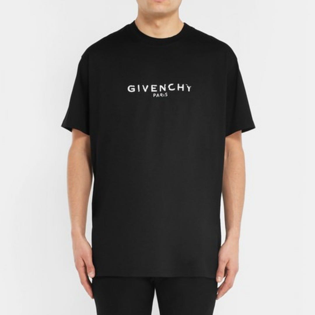 givenchy distressed logo tee