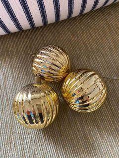 Golden Christmas Balls
