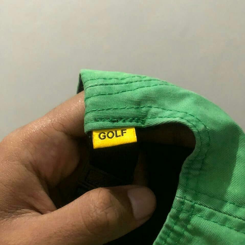 golf wang camp hat kelly green Fesyen Pria Aksesoris Topi di