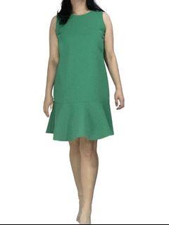 Green Peplum Dress