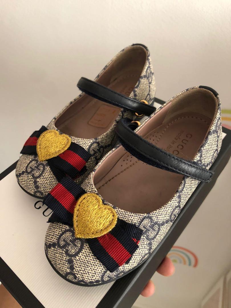 Gucci GG Ballet Flat GIRLS KIDS TODDLER SHOE