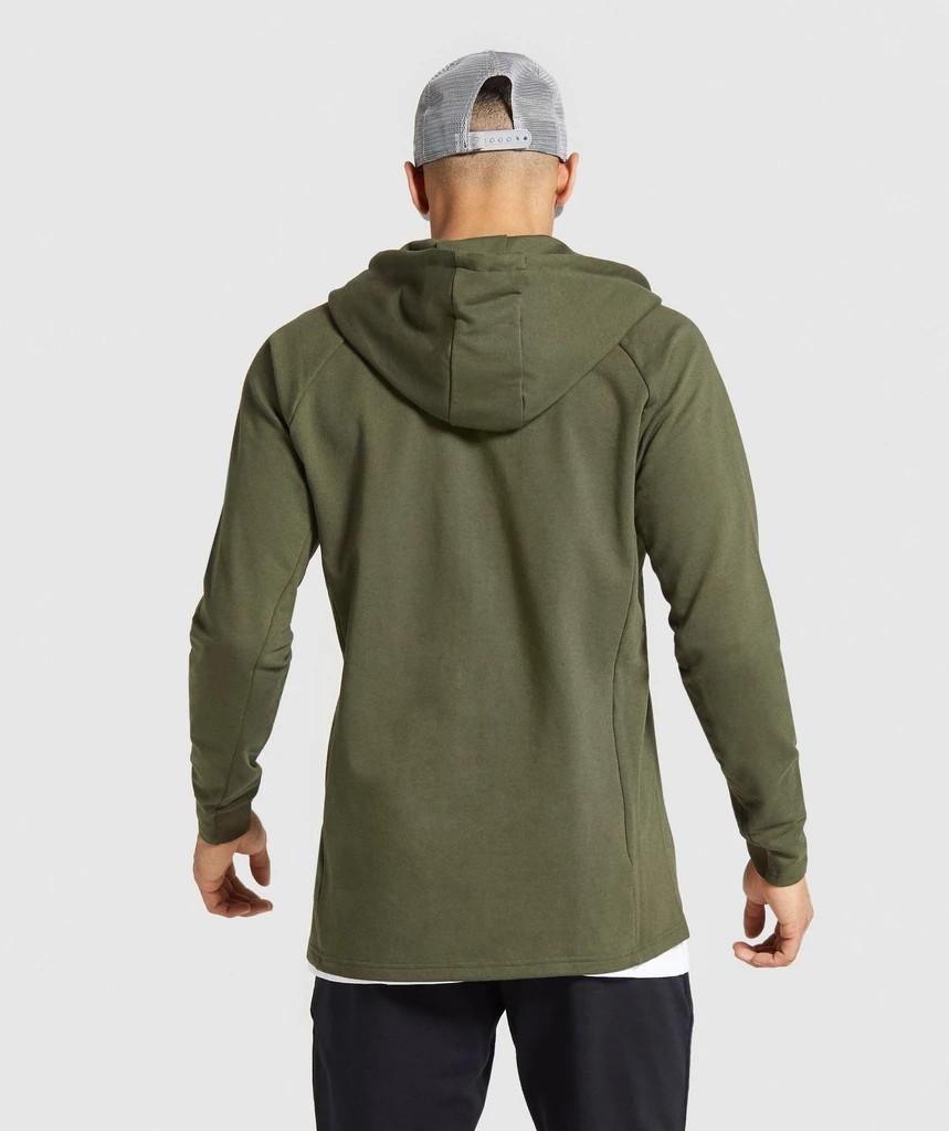 Gymshark Critical Zip Hoodie Olive Green