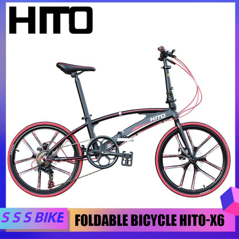 Hito X6 20 22 Inch Foldable Bicycle Outdoor Sports Bike Aviation Technology high quality Aluminum Made In Germany No Installation Sports Equipment Bicycles Parts Bicycles on Carousell