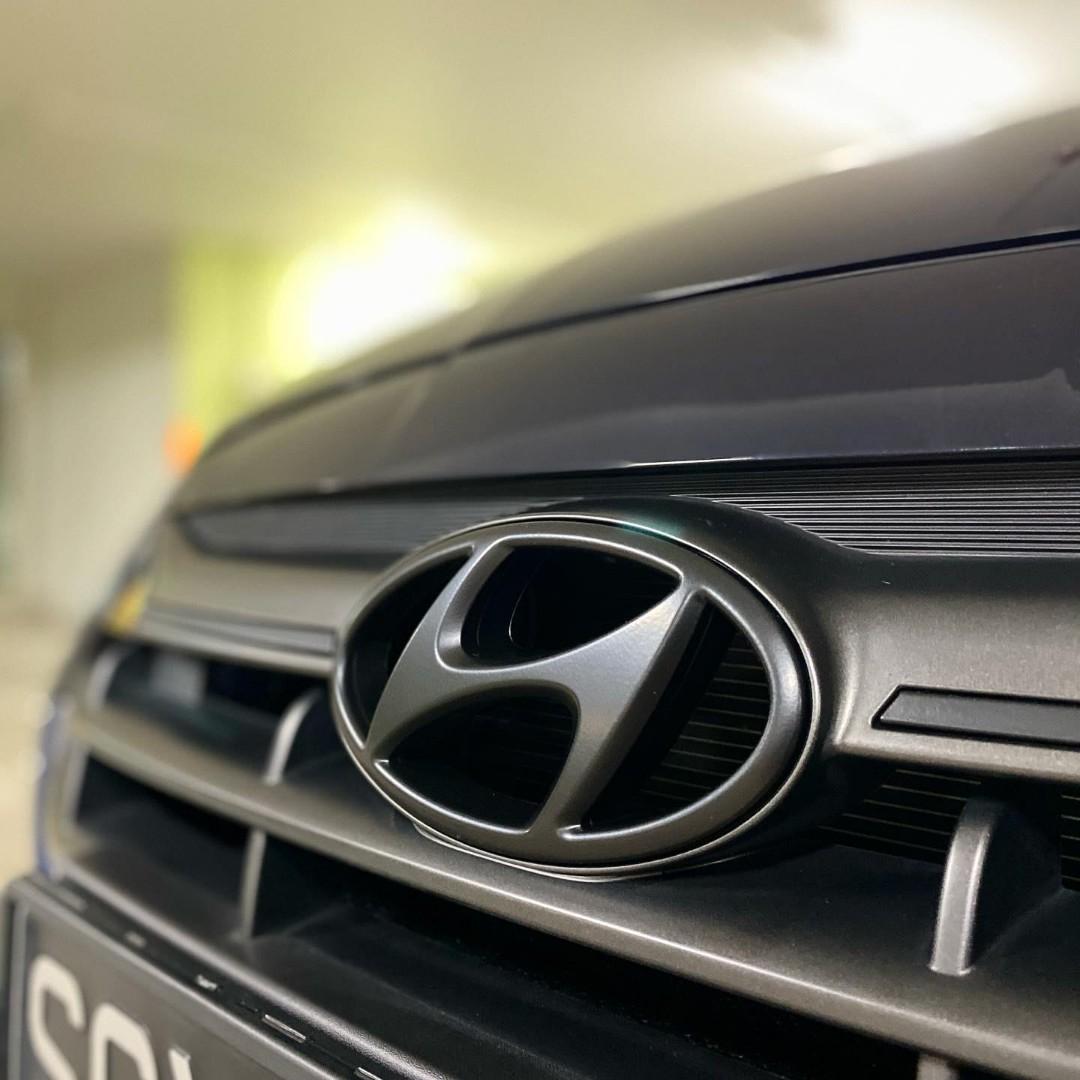 Hyundai Avante Dechrome Avante Plasti dip Logo Emblem Wording Front ...
