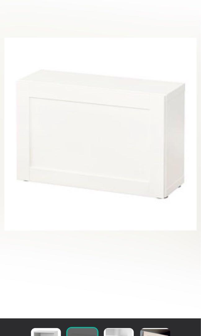 IKEA Besta shelf extension with free door, Furniture & Home Living