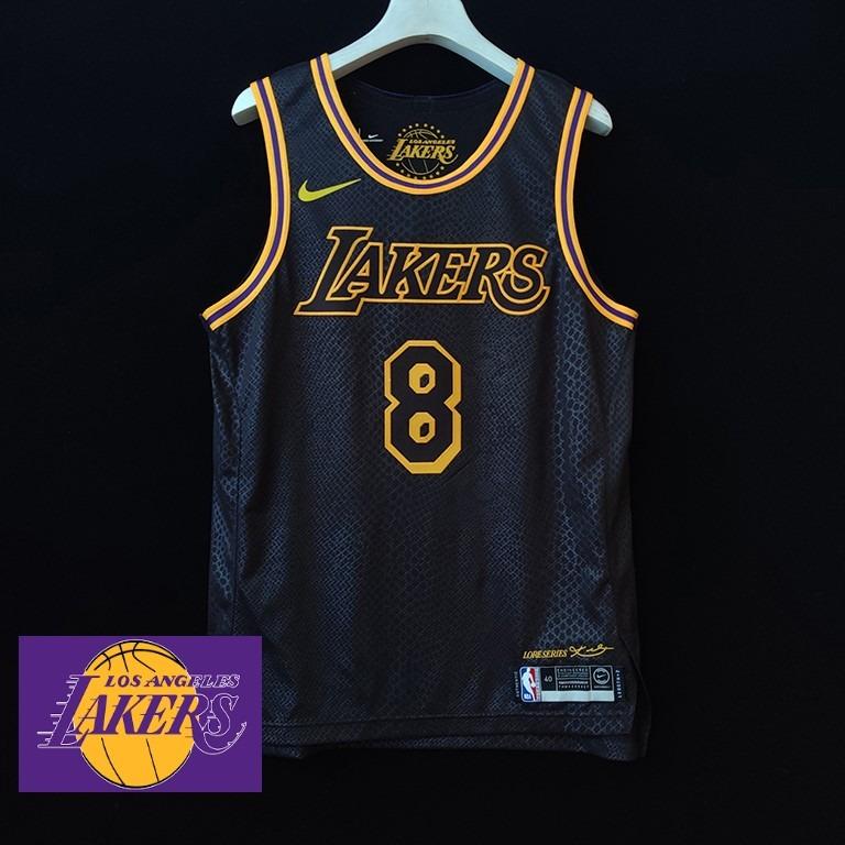 Authentic black lakers jersey shop
