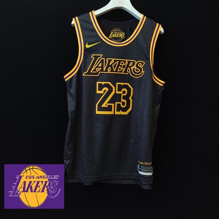 Authentic lakers jersey black deals