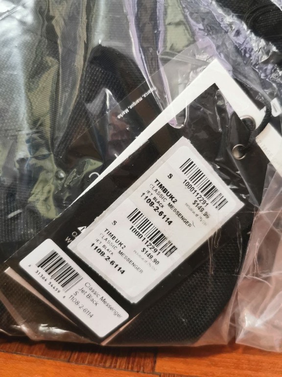 [Lifetime warranty] Timbuk2 Classic messenger S (Jet black), Men's