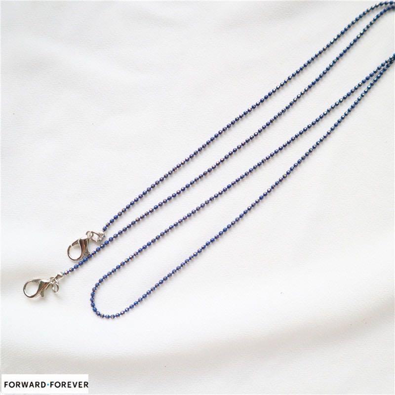 Mask Chain (Category: Necklaces) located in Singapore. Submitted by carouselseller (Listing ID 1069897396, Image 2). Description: 🌟 1 for $7 🌟 2 for $13 🌟 3 for $19 (Free delivery included) 100% brand Style Korean version Korean style/Korean style Made of iron or copper, chain length approx. 65CM (approx. 25.6 inches) Treatment process electroplating.