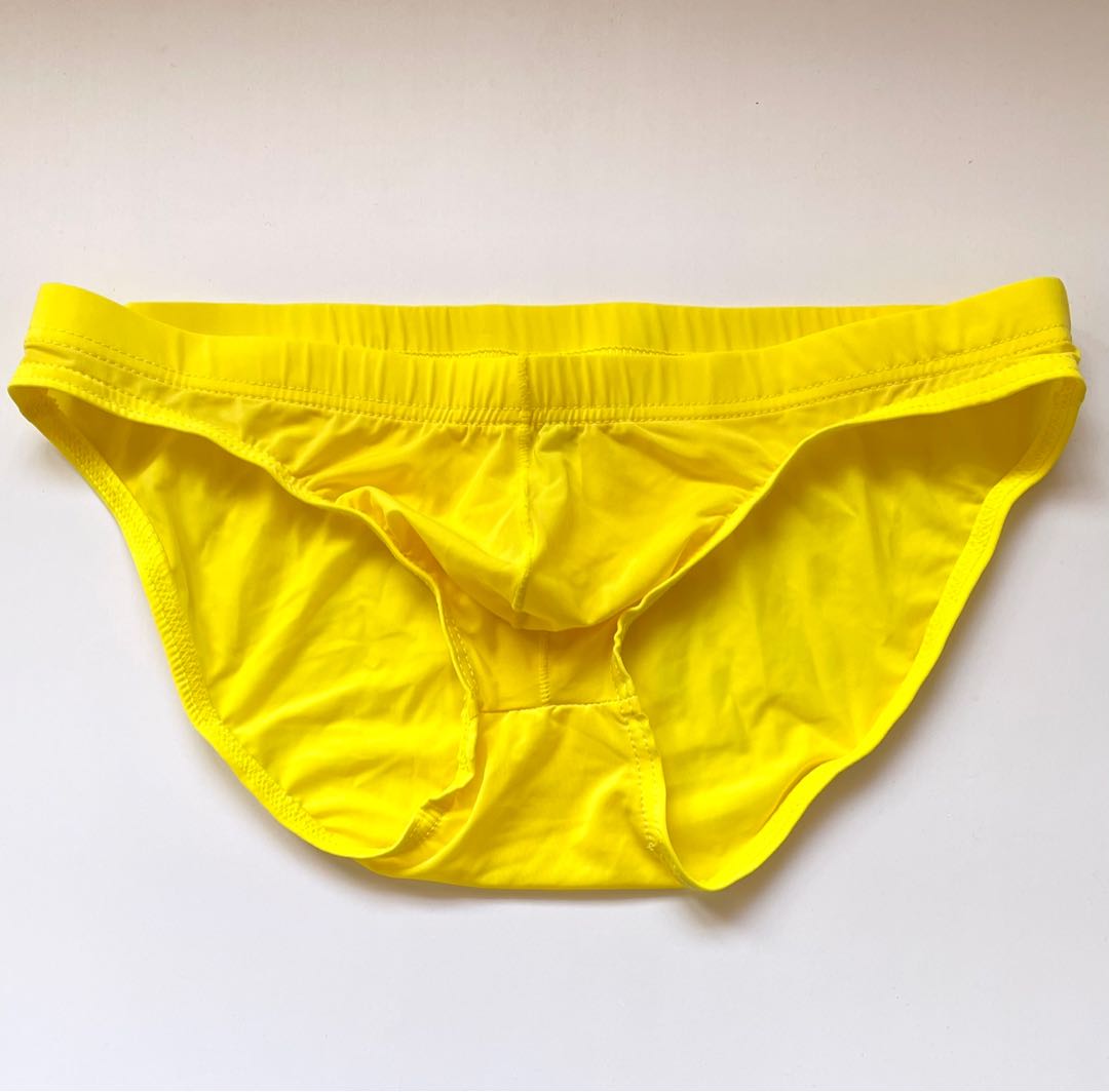 Men yellow Underwear Low rise, Men's Fashion, Bottoms, New Underwear on ...
