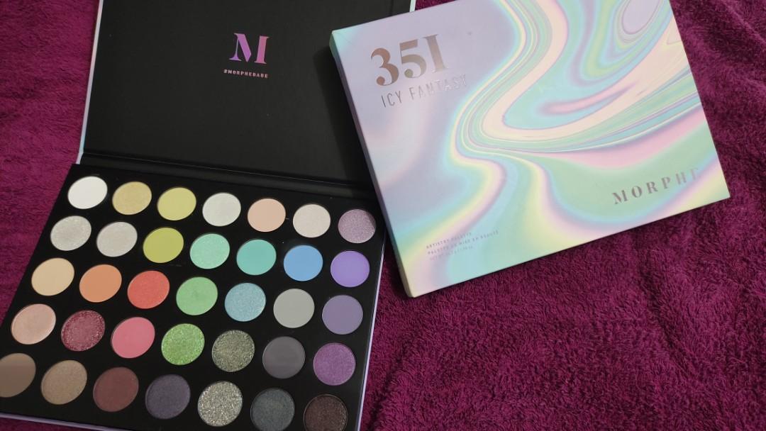 Morphe 351 ICY Fantansy (Category: Makeup) located in Cebu City. Submitted by bashie (Listing ID 1070004449, Image 1). Description: authentic morphe 351 icy fantasy. used on once for swatching. reason for selling is i switched to viseart.. orig price 1900.