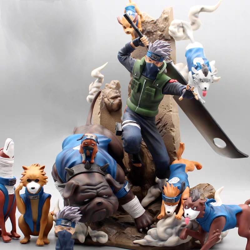 Naruto Kakashi Hatake with Ninken Ninja 