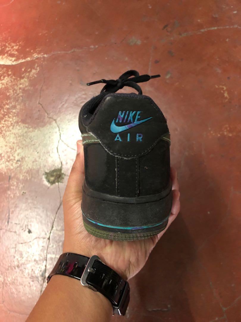 Nike Air Force 1 Low Black Turbo Green Purple Venom Men s Fashion Footwear Sneakers on Carousell