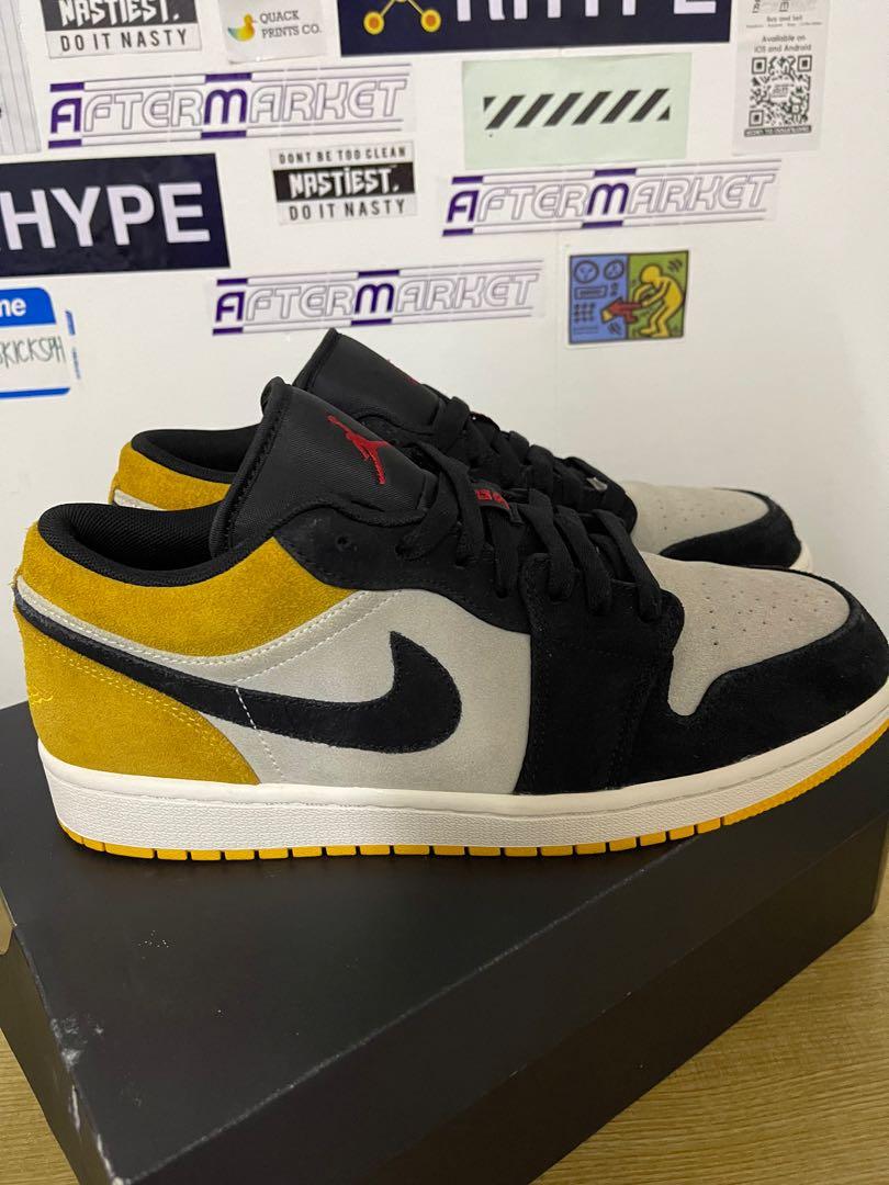 Nike air Jordan 1 low yellow ochre, Men 