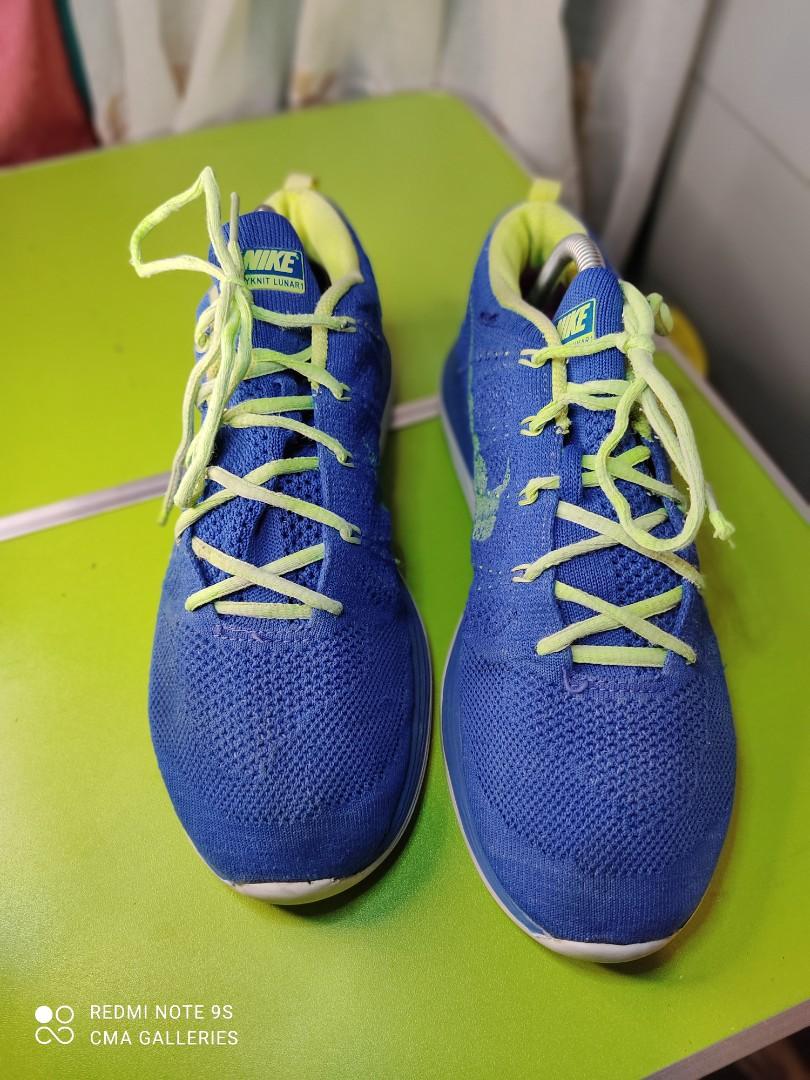 Nike flyknit lunar 1 sales cyan