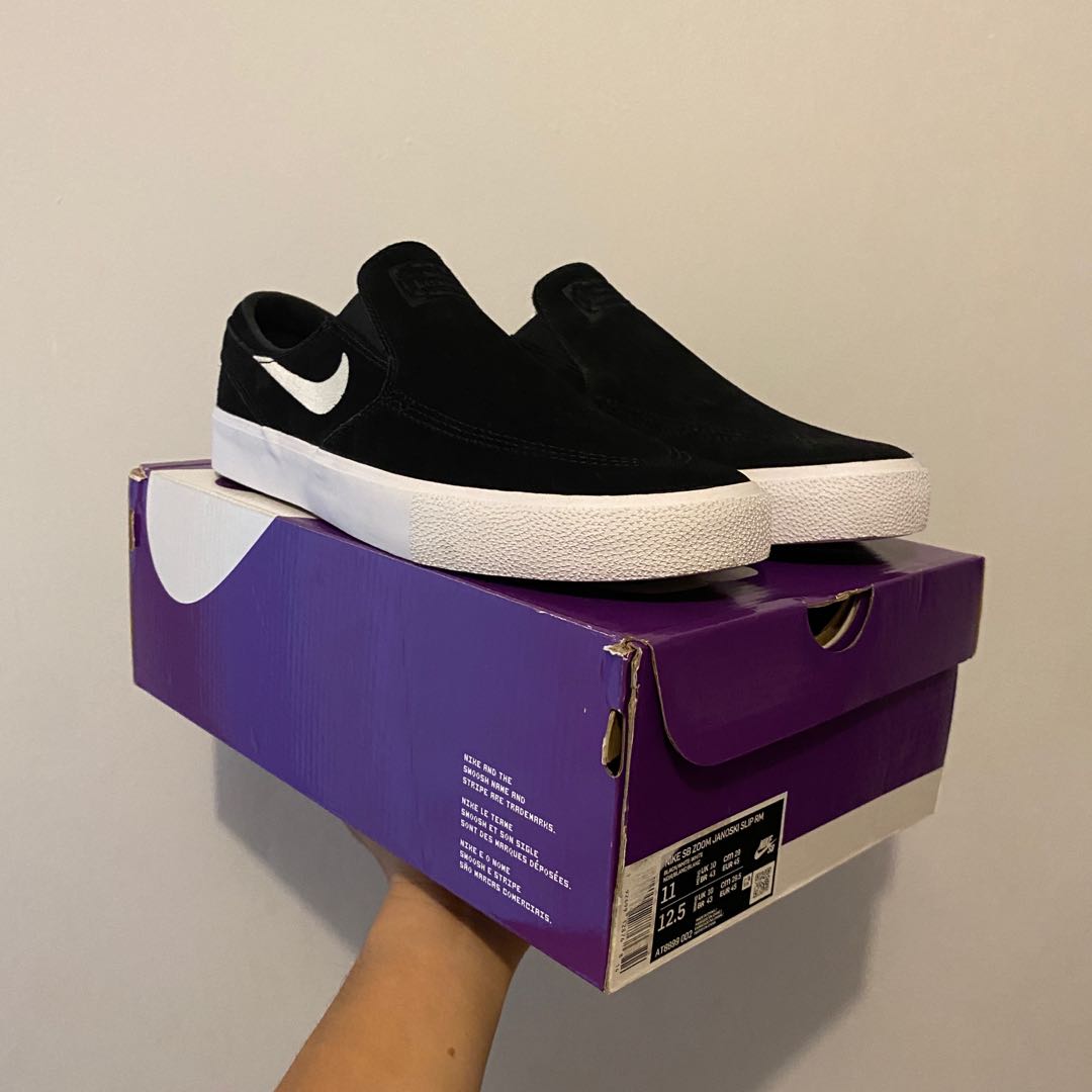 nike suede slip on