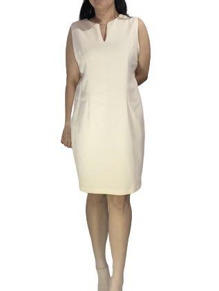 Cream Office Dress