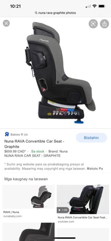 Nuna Rava Graphite Car Seat gray color for sale Babies Kids