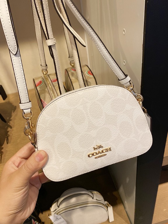 NWT) COACH - Mini Serena Crossbody In Signature Canvas 2628, Luxury, Bags &  Wallets on Carousell