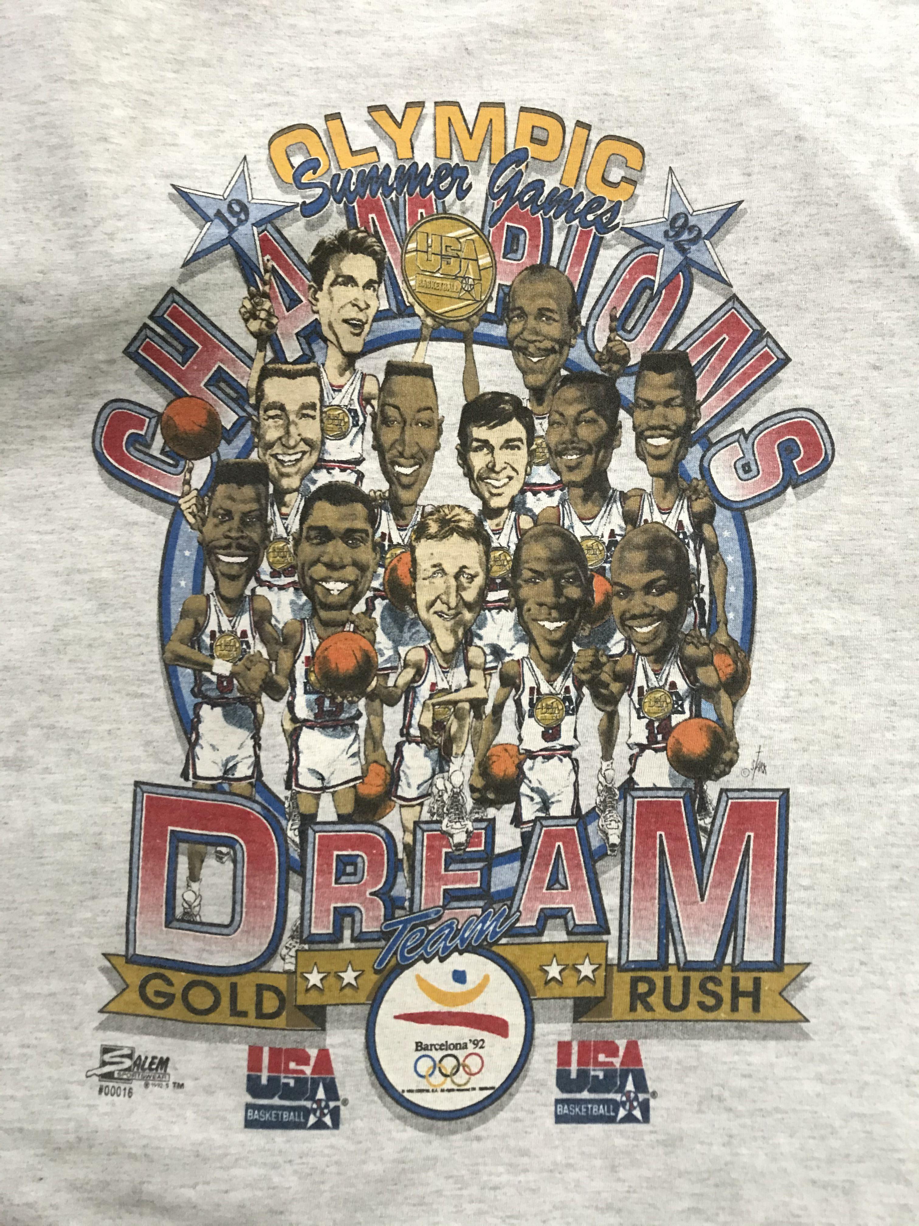 Olympic 92 Usa Basketball Dream Team Tee Men S Fashion Clothes Tops On Carousell