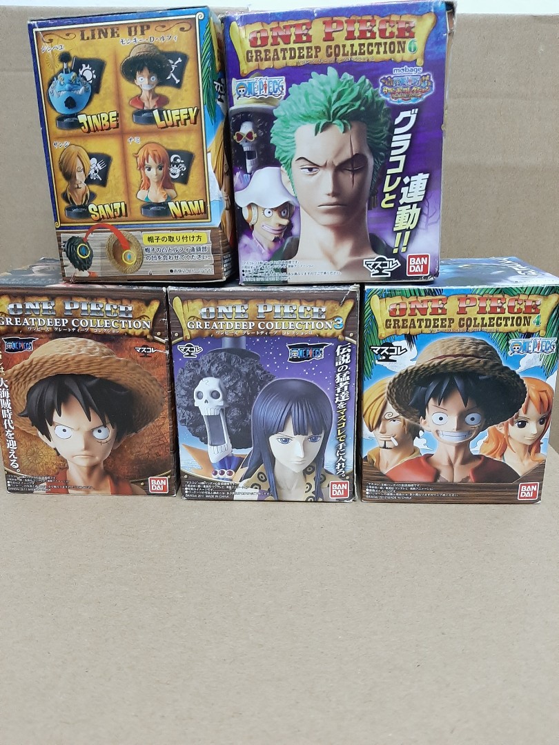 One Piece Greatdeep Collection Mask Figure Bust Chopper Robin Perhona Luffy Nami Hobbies Toys Toys Games On Carousell