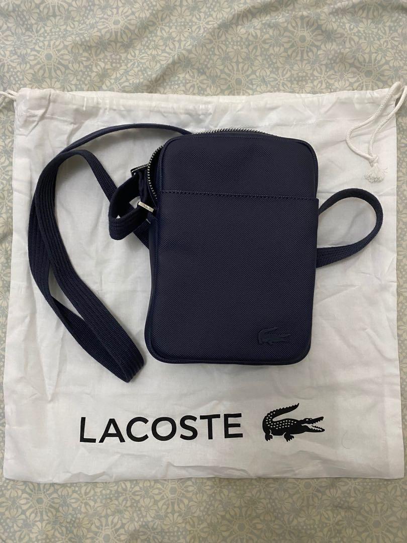 Lacoste Men's Classic Petit Piqu Vertical Zip Bag