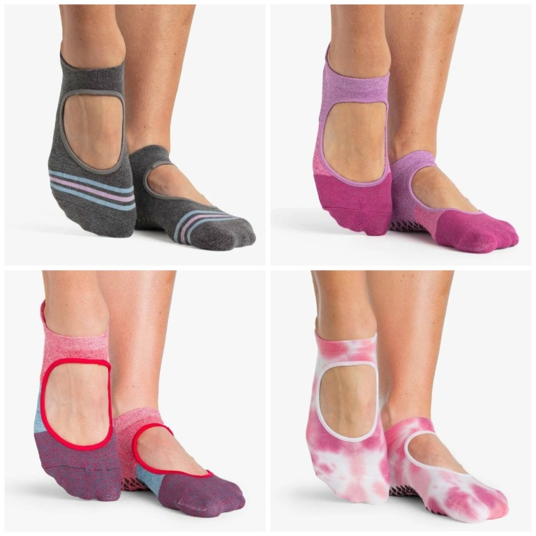 POINTE STUDIO Strap Grip Socks (Various Designs), Sports Equipment,  Exercise & Fitness, Toning & Stretching Accessories on Carousell