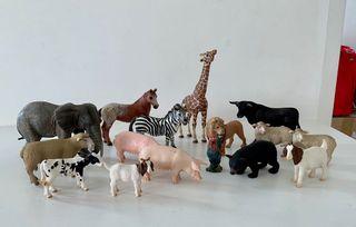 Quality Schleich Animal Figurines (Lion left) 