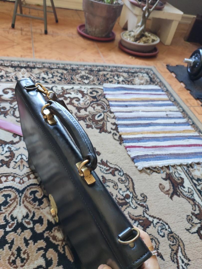 RARE Ettinger Westminster briefcase mens bag leather messenger, Men's