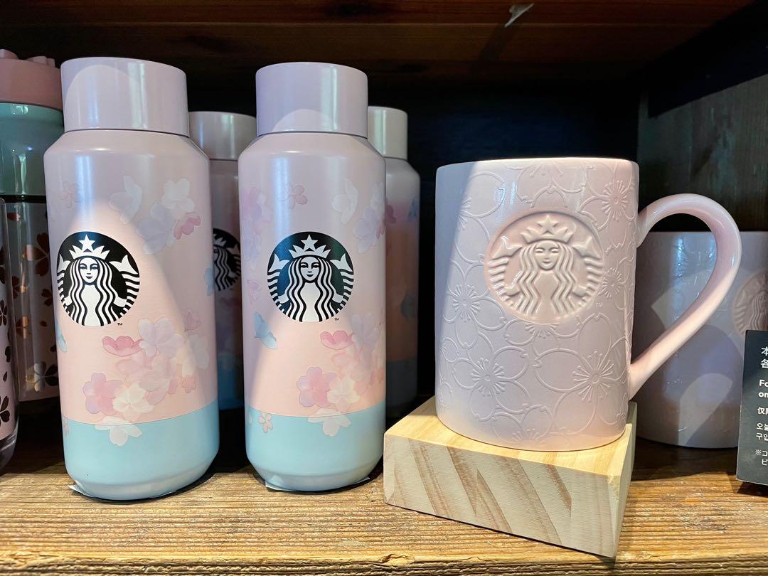 日本星巴克 櫻花系列starbucks Sakura 漸變色凹凸紋咖啡杯355ml 日本限定櫻花杯21 廚房用具 Carousell