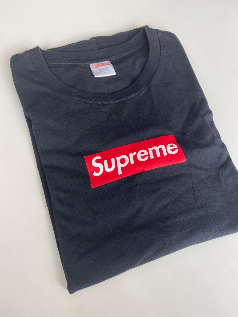 Supreme th Anniversary Box Logo Tee Black Men S Fashion Tops Sets Tshirts Polo Shirts On Carousell