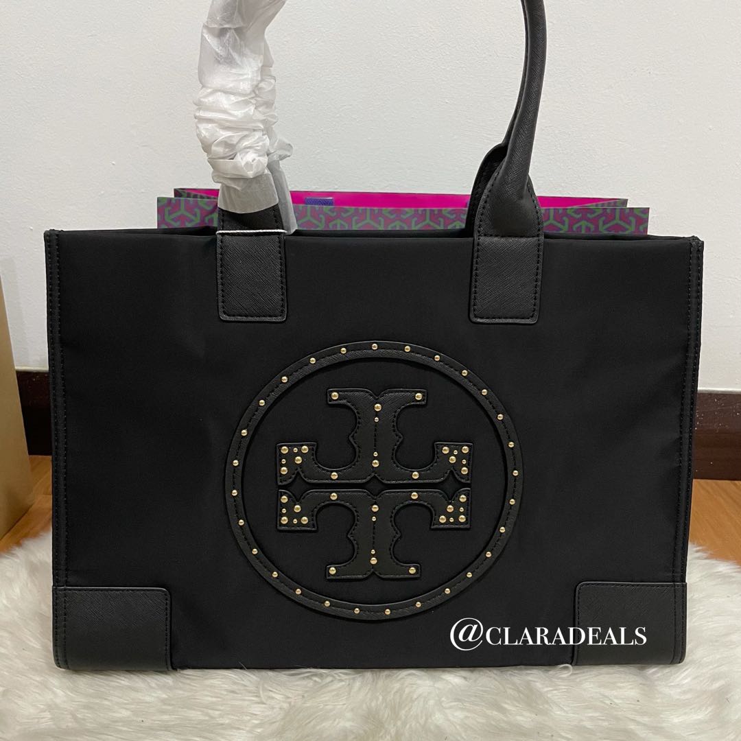 Tory Burch Ella Stud Tote Large Luxury Bags Wallets on Carousell