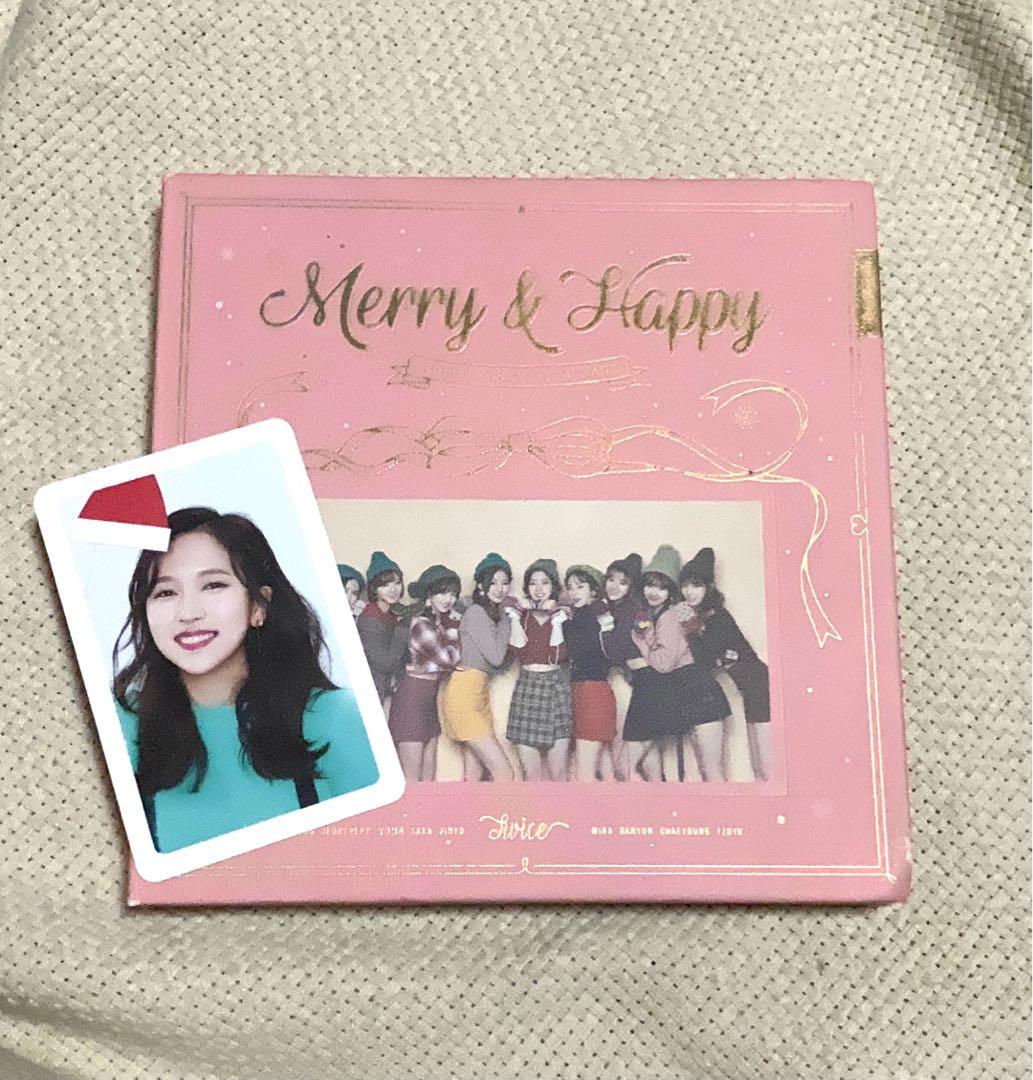 Twice Merry Happy Album Happy Ver Entertainment K Wave On Carousell