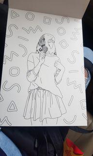 Typo colouring paper