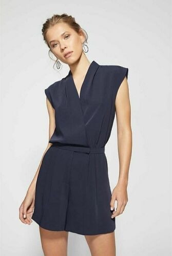 WITCHERY Sleeveless Navy Playsuit Jumpsuit Size 6 AU XS Women s