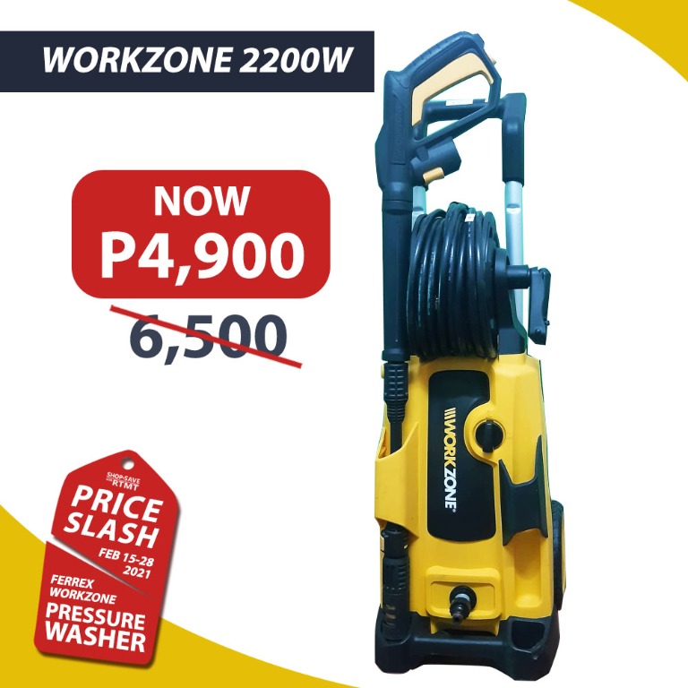 Workzone pressure washer shop 2200w