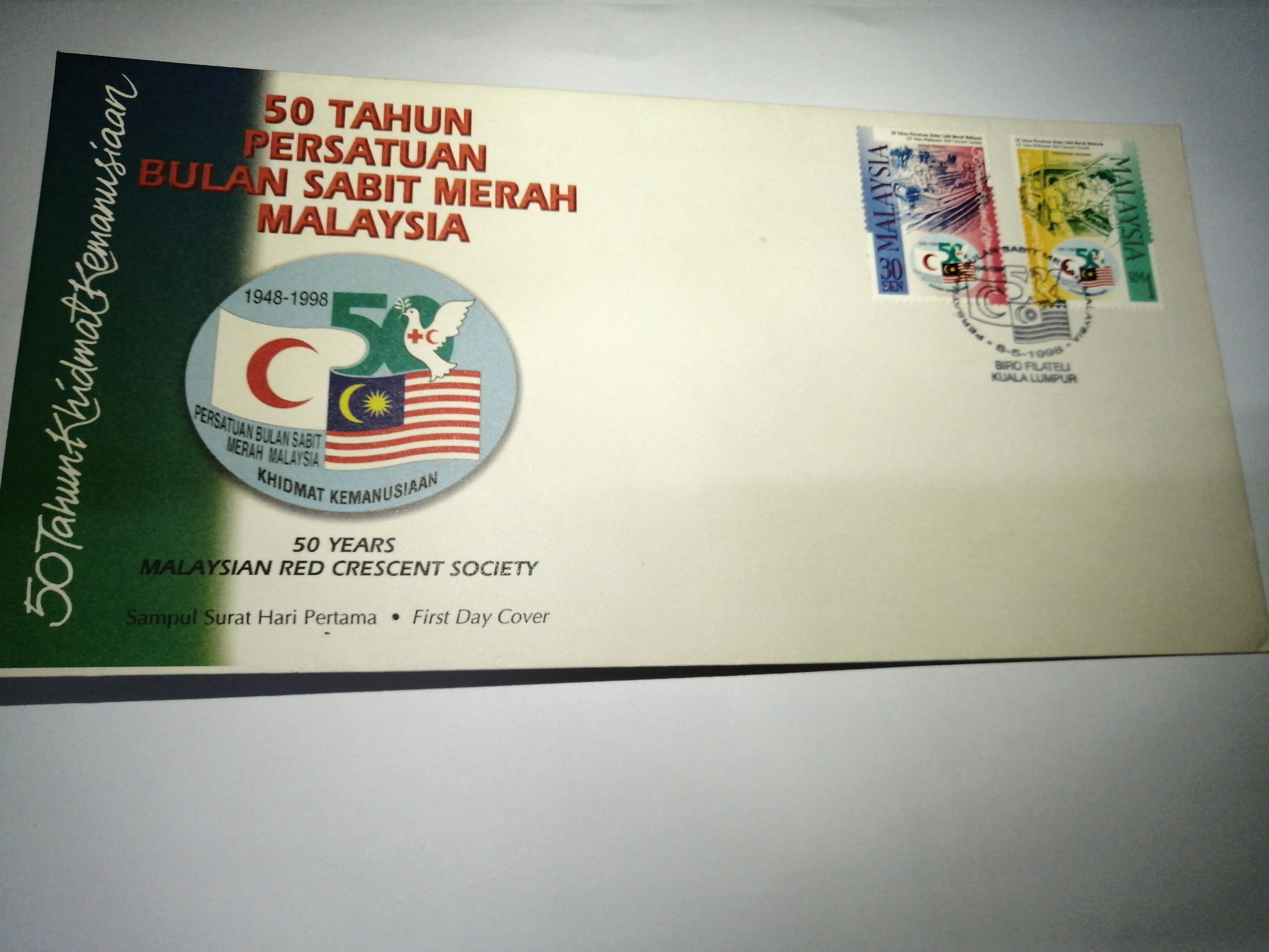 50 Years Malaysian Red Crescent Society Antiques Stamps On Carousell