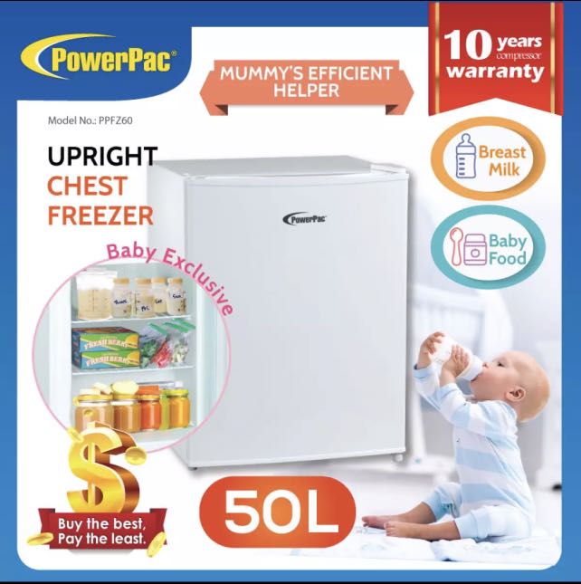 50L UPRIGHT MINI BAR FREEZER (PPFZ60), TV & Home Appliances, Kitchen