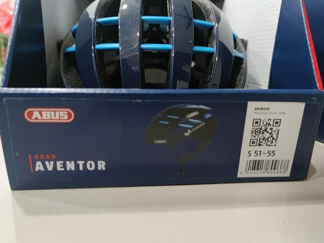 Abus aventor movistar online team road helmet