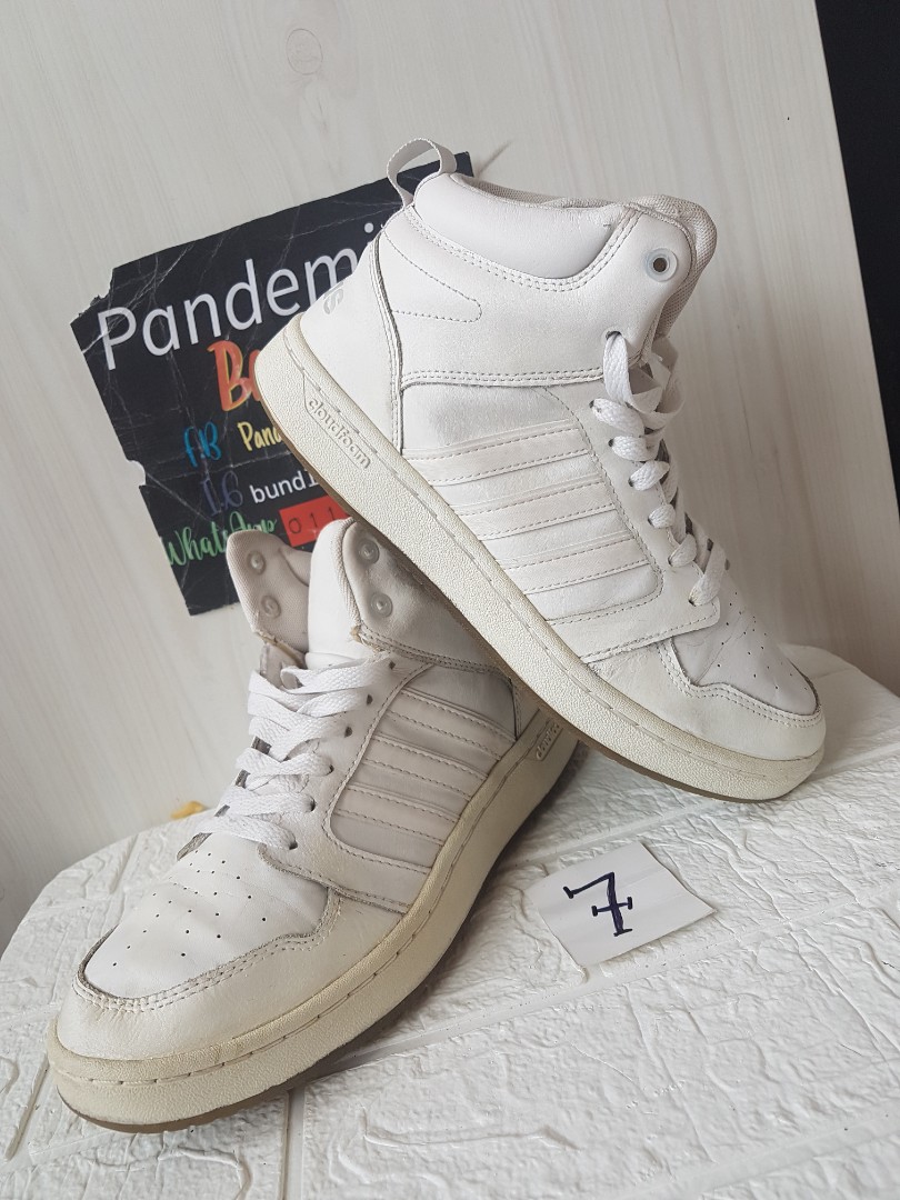Adidas Cloudfoam Super Hoops Leather Uk7 us7.5 Men s Fashion