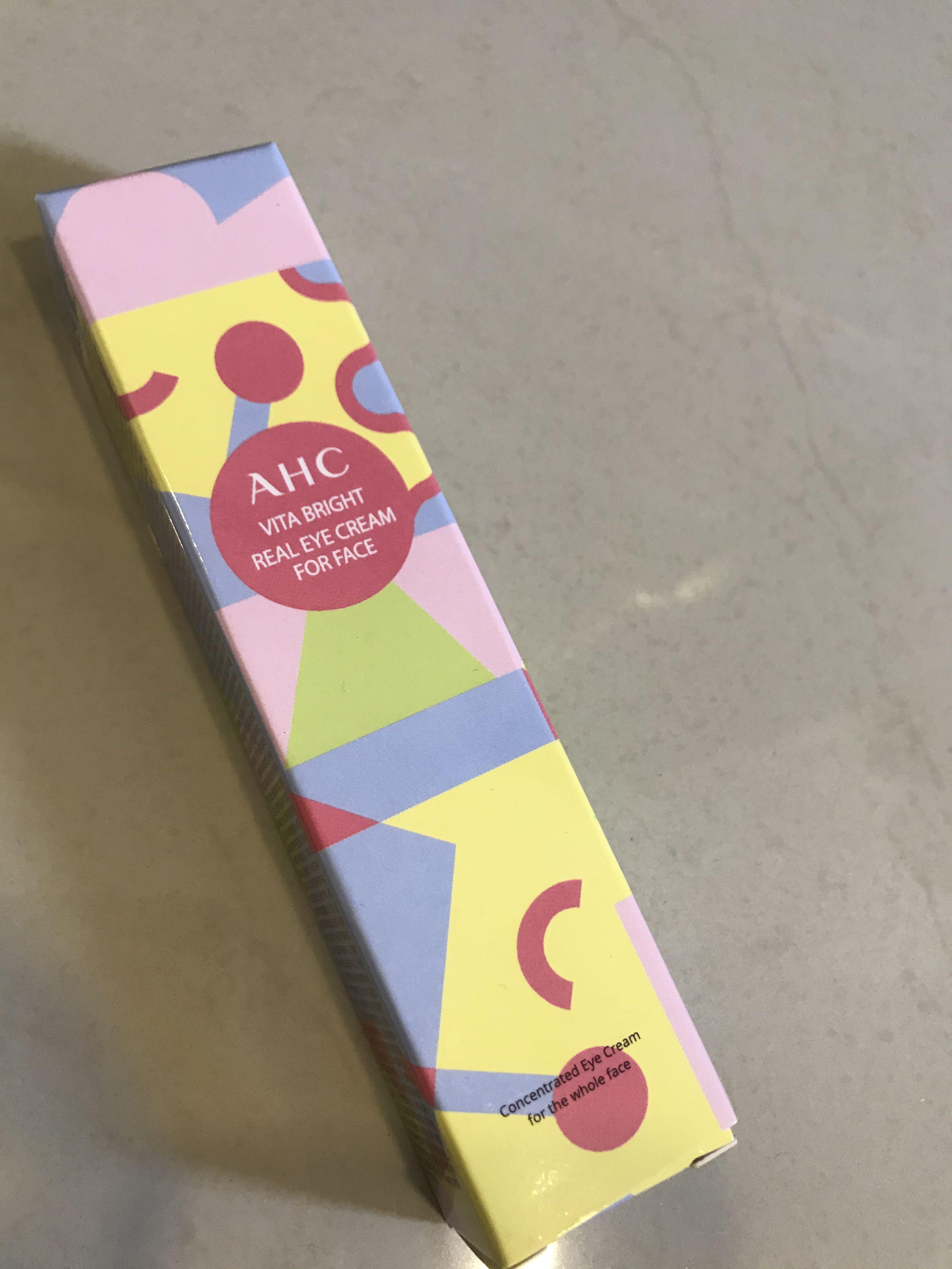 ahc vita bright eye cream