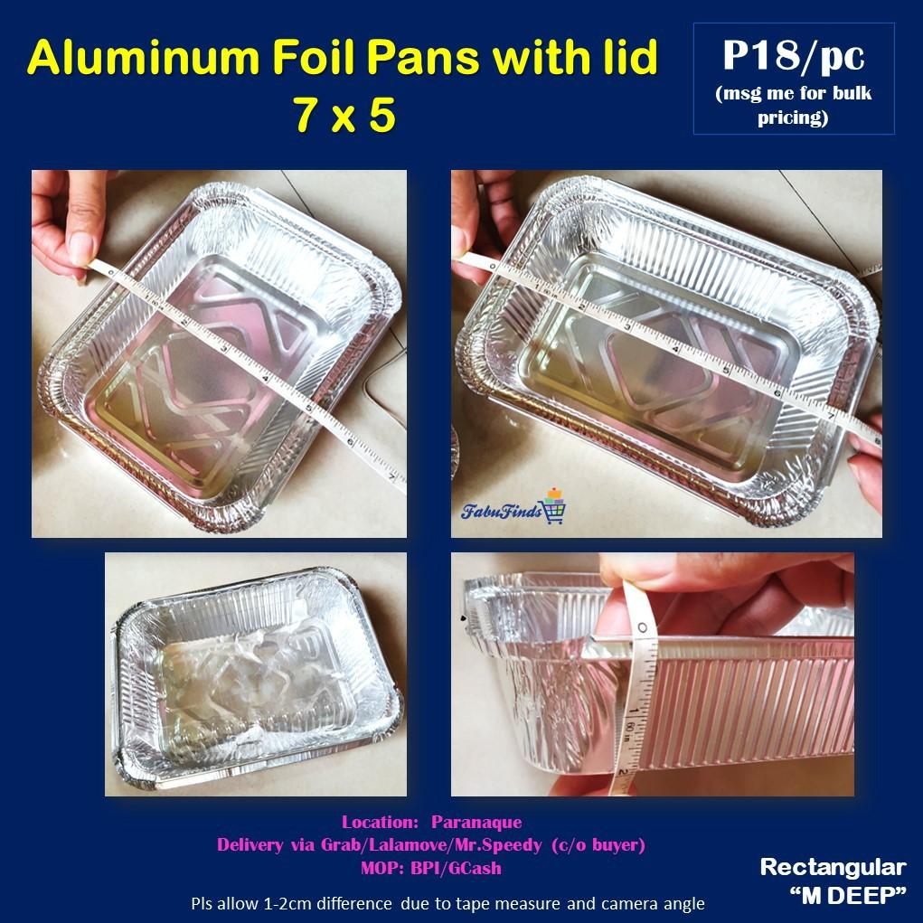 Aluminum Foil Pans / Tray with Lid - Rectangular (Category: Spice & Seasoning) located in Paranaque City. Submitted by achechelle (Listing ID 1040256462, Image 3). Description: On-hand: Aluminum Foil Pans/ Tray Sizes available: >Rectangular Tray >Rectangular M Deep >Rectangular Loaf >Rectangular M Long >Rectangular Cute *CHECK PHOTOS FOR DETAILS such as price and measurements* MOP: BDO/BPI/GCash Delivery via Grab / Lalamove / Mr.Speedy Location: 
