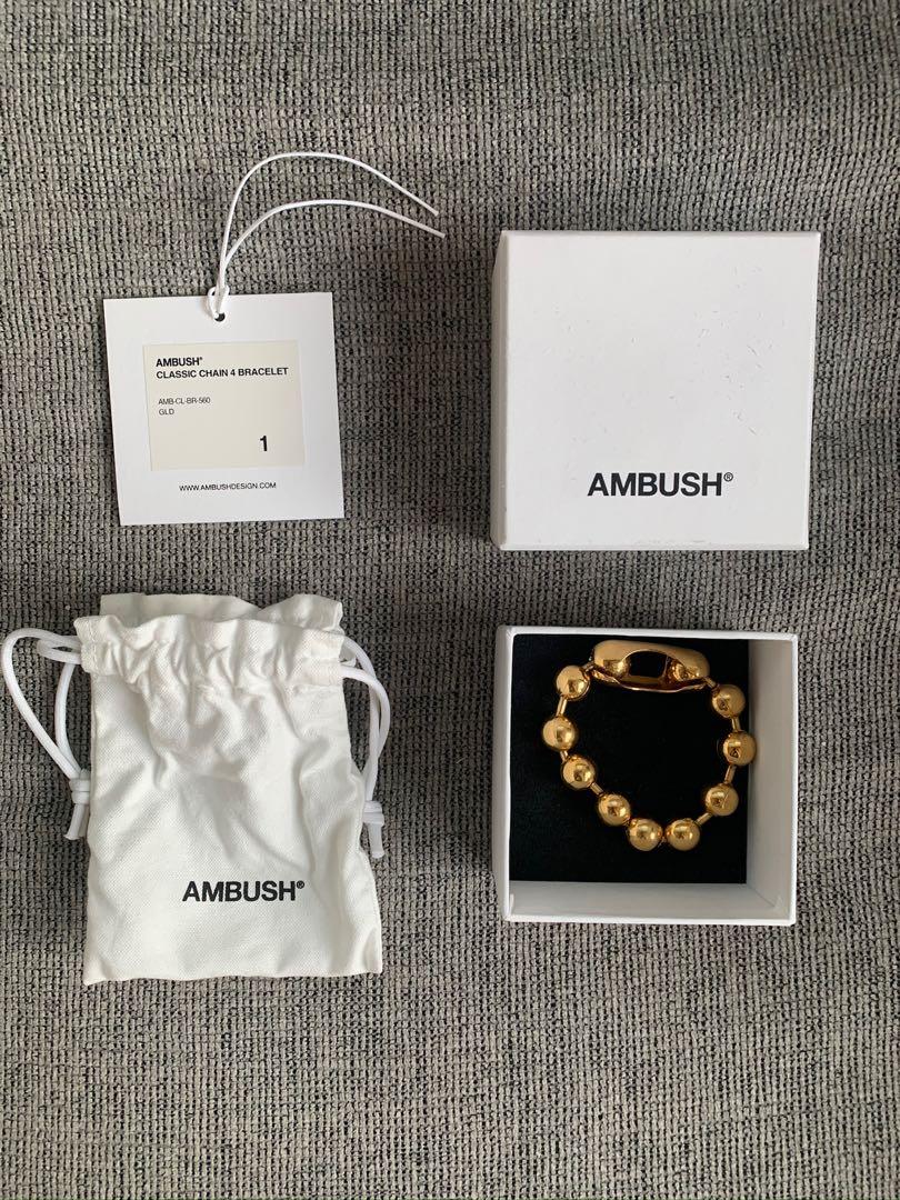 Ambush ball chain bracelet in gold, 名牌, 飾物及配件- Carousell