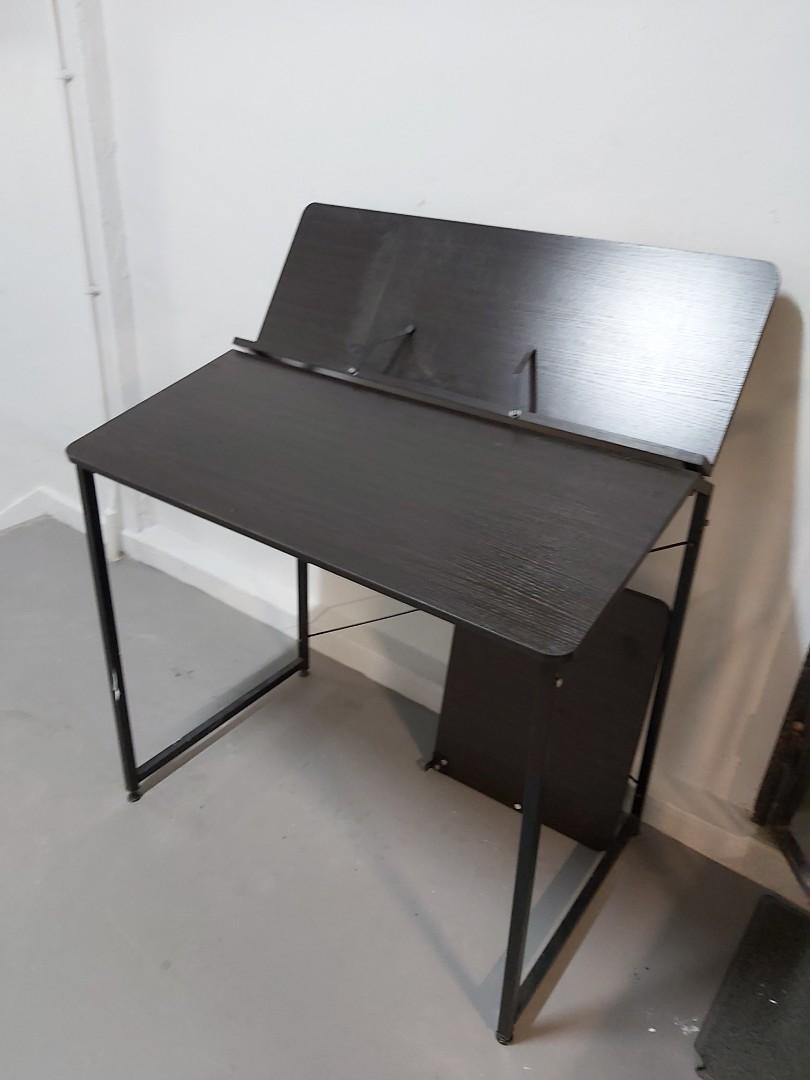 Angled study table, Furniture & Home Living, Furniture, Tables & Sets ...