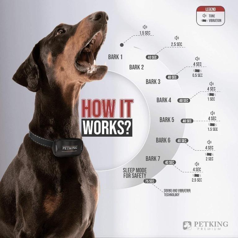 Anti Bark Collar for Small Large Dogs No Shock Bark Collars Dog