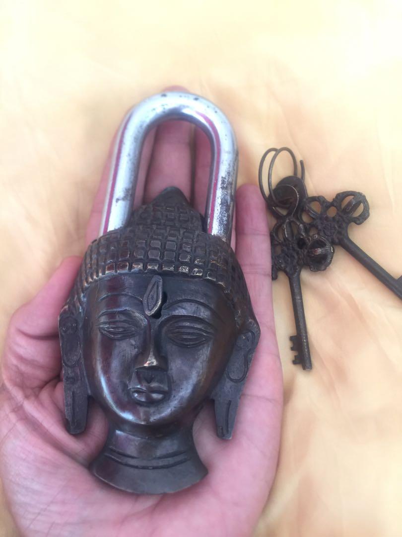 Antique Tibetan Podlock (Category: Vintage Collectibles) located in Manila. Submitted by zapote4323 (Listing ID 1070183073, Image 1). Description: Rare brass big and heavy and still good working condition..