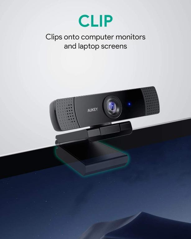 AUKEY FHD Webcam, 1080p Live Streaming Camera with Stereo