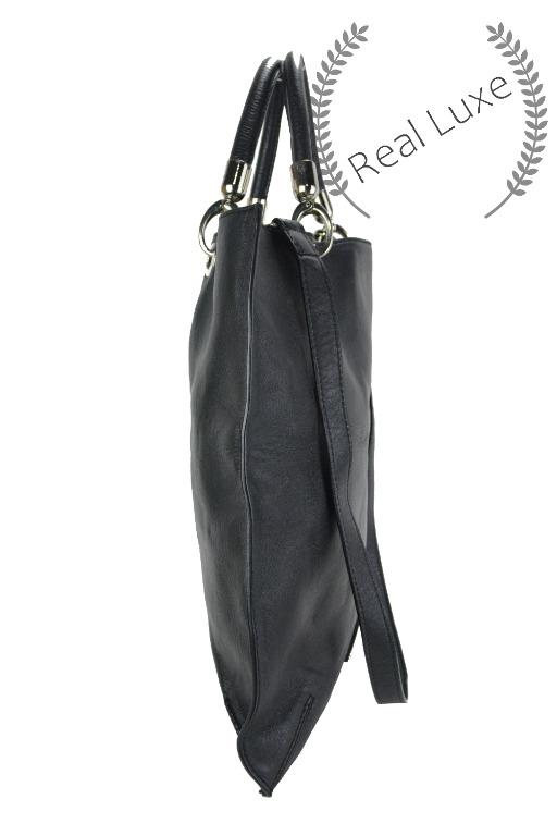 Authentic COCCINELLE black leather flat 2 way bag (Category: Luxury Bags & Wallets) located in Cagayan de Oro. Submitted by real_luxe (Listing ID 1070259656, Image 3). Description: Like New INCLUSION: None "PLEASE TAKE A CLOSER LOOK ON THE FLAWS" The Photos are taken by "US" and water mark on all images to avoid people taking our hard work. We take a lot of photos already with good quality, so hoping you wont ask for more as my time is very limit